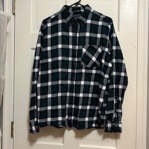 Jackson Hole soft Flannel Plaid Button Down Shirt L